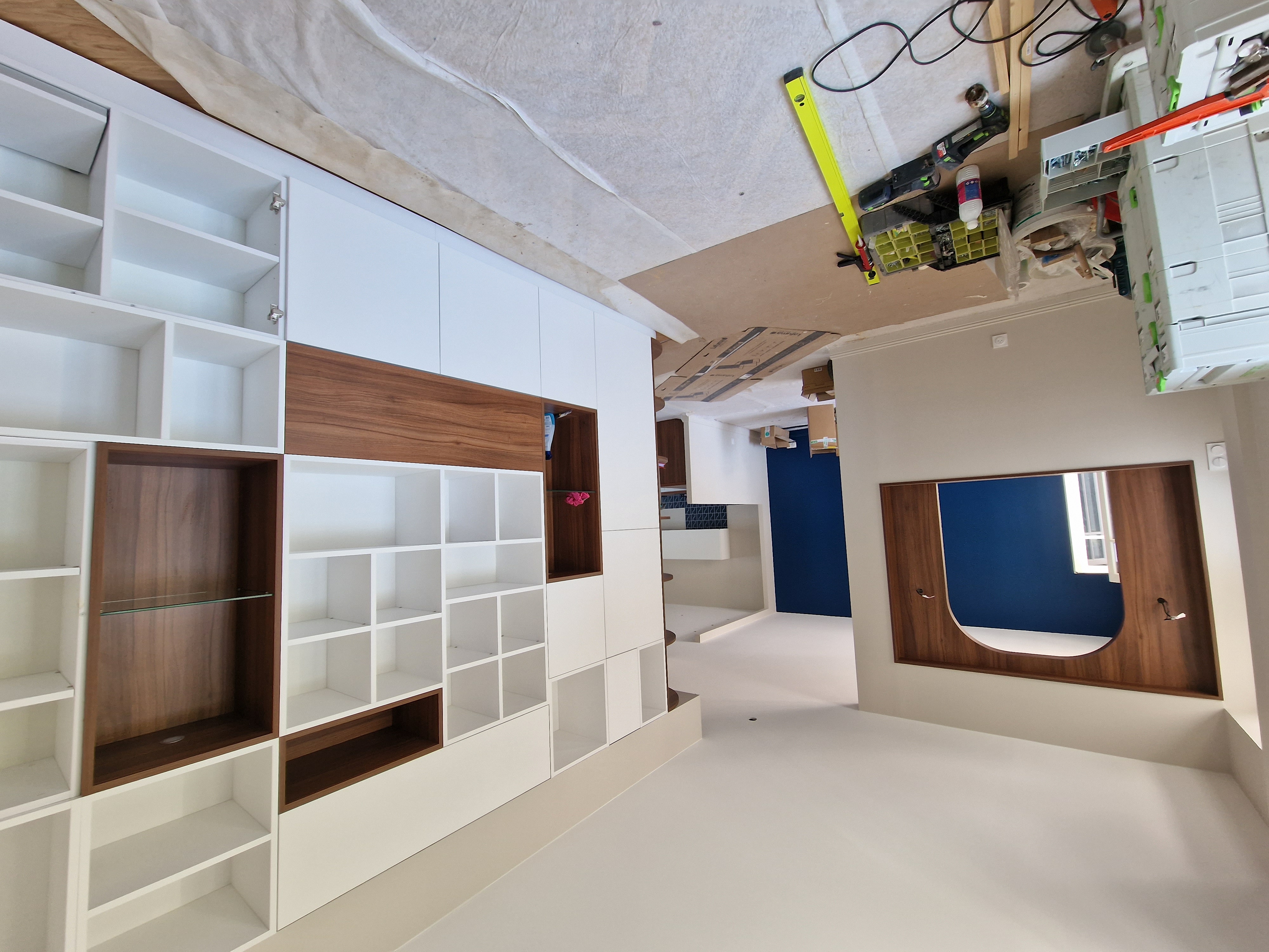 meubles de steven bibliothèque avec intégration bureau 